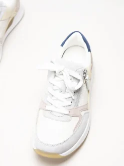 Gabor - Beige sneakers i skinn och mocka