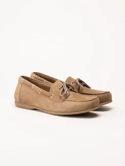 Gabor - Ljusbruna loafers i mocka