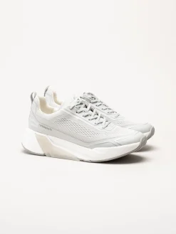 Gabor - Ljusgrå sneakers i mesh