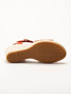 Gabor - Orange kilklackade sandaletter