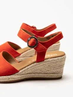 Gabor - Orange kilklackade sandaletter