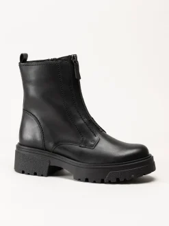 Gabor - Svarta fodrade boots i skinn