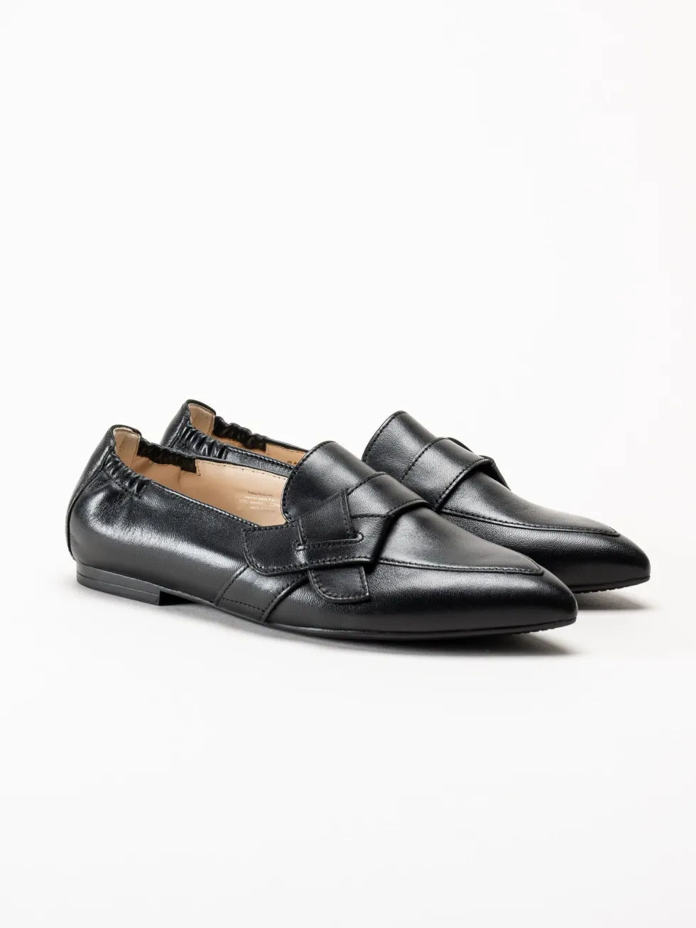 Gabor - Svarta loafers i skinn