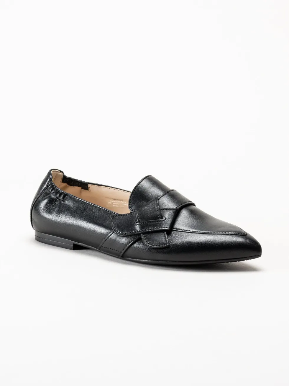 Gabor - Svarta loafers i skinn
