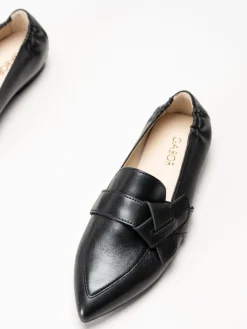 Gabor - Svarta loafers i skinn