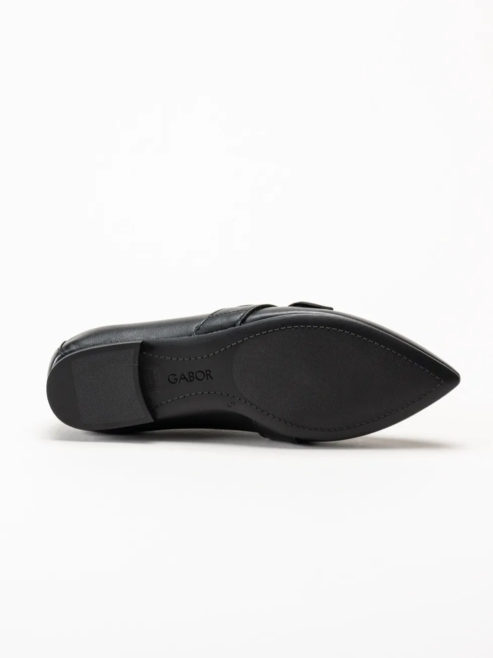 Gabor - Svarta loafers i skinn