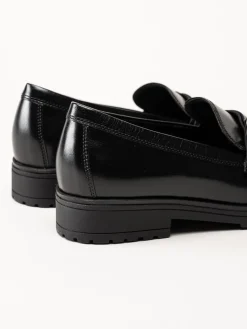 Gabor - Svarta loafers i skinn
