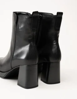 Gabor - Svarta platåboots i skinn