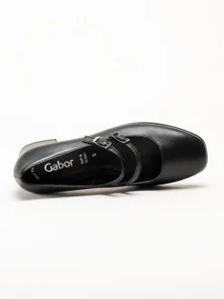 Gabor - Svarta pumps i skinn