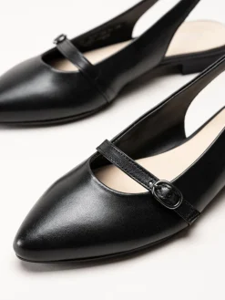 Gabor - Svarta slingback pumps i skinn