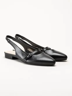 Gabor - Svarta slingback pumps i skinn