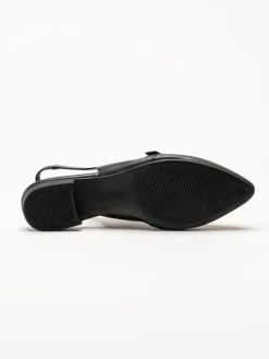 Gabor - Svarta slingback pumps i skinn