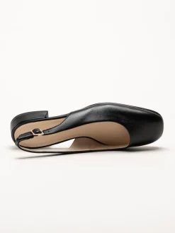 Gabor - Svarta slingbacks i skinn