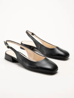Gabor - Svarta slingbacks i skinn
