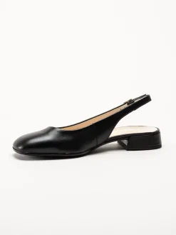 Gabor - Svarta slingbacks i skinn