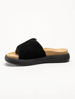 Gabor - Svarta slip in tofflor i mocka