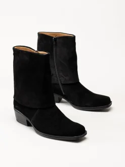 Gabor - Svarta westernboots i mocka