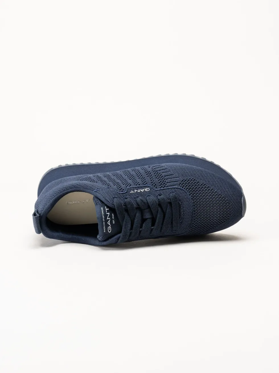 Gant Footwear - Bevinda - Marinblå sneakers i stickad textil