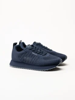 Gant Footwear - Bevinda - Marinblå sneakers i stickad textil