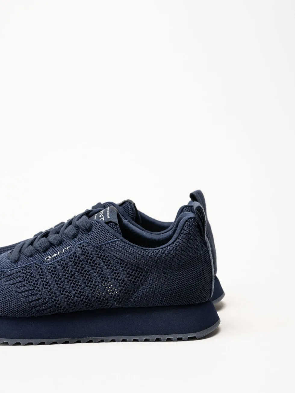 Gant Footwear - Bevinda - Marinblå sneakers i stickad textil