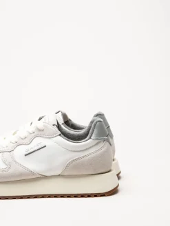 Gant Footwear - Bevinda - Offwhite sneakers i mocka och textil