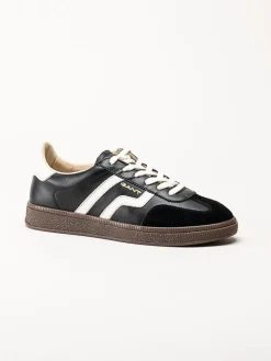 Gant Footwear - Cuzima sneaker - Svarta retro sneakers i skinn och mocka