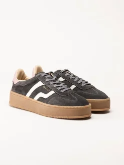 Gant Footwear - Cuzmani - Grå retro platåsneakers i mocka