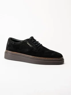 Gant Footwear - Kinzoon low lace - Svarta mockaskor med snörning