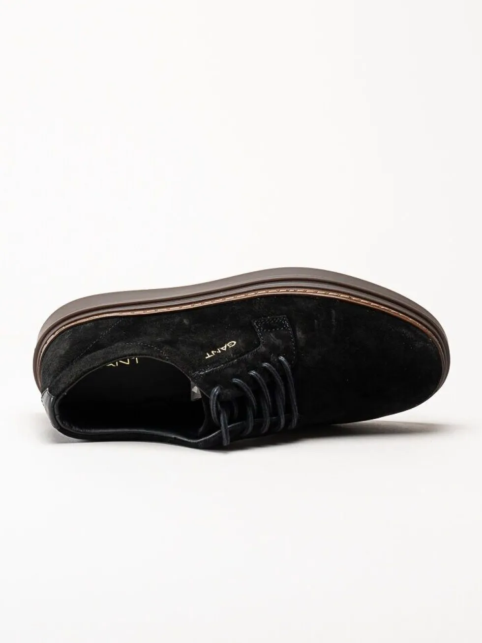 Gant Footwear - Kinzoon low lace - Svarta mockaskor med snörning