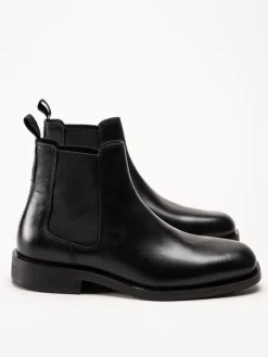 Gant Footwear - Rizmood - Svarta chelsea boots i skinn