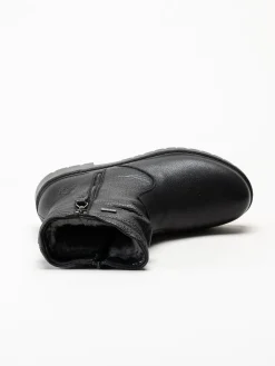 G Comfort - Svarta fodrade kängor i skinn