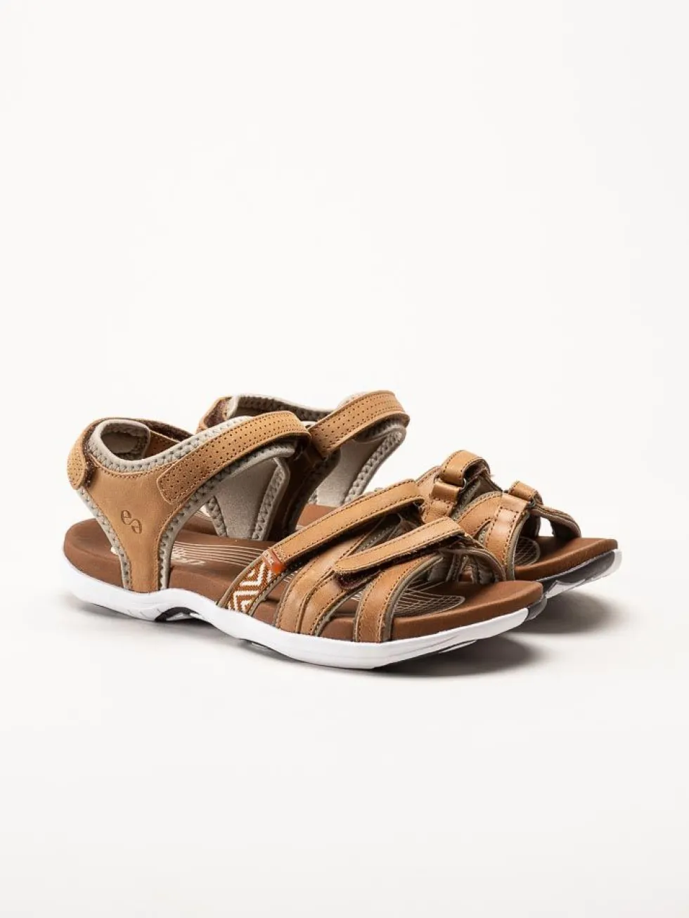 Green Comfort - Corsica - Ljusbrun sandal i mjukt skinn
