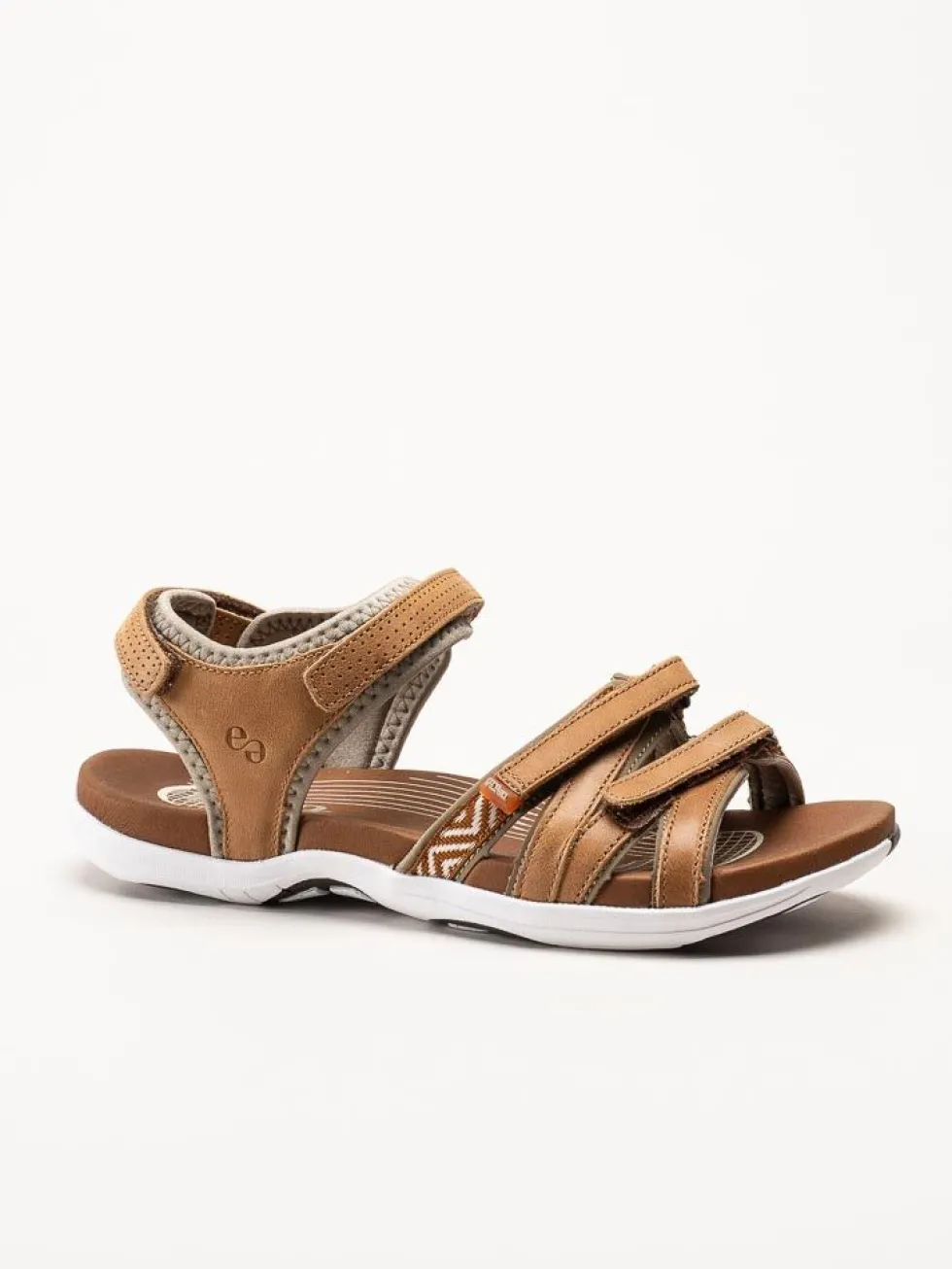 Green Comfort - Corsica - Ljusbrun sandal i mjukt skinn