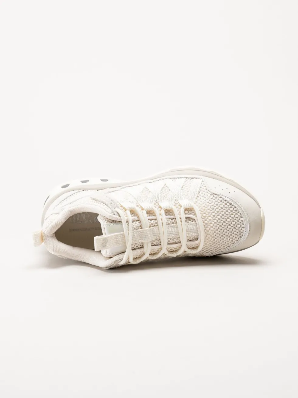 Green Comfort - London sneaker - Vita sneakers i mocka och mesh