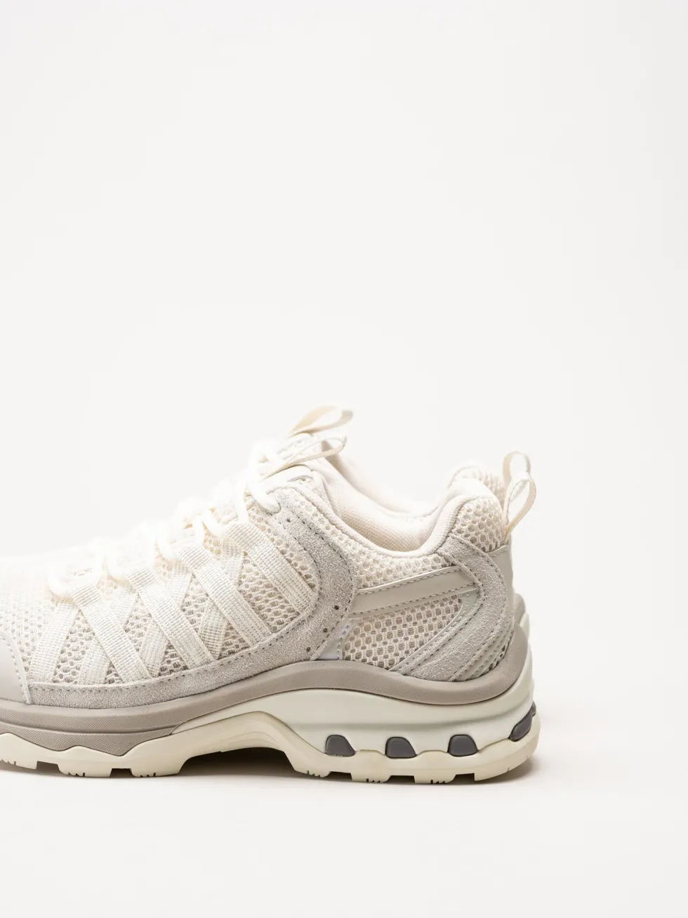 Green Comfort - London sneaker - Vita sneakers i mocka och mesh