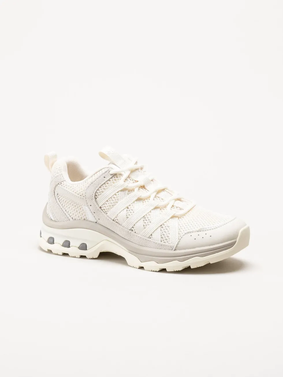 Green Comfort - London sneaker - Vita sneakers i mocka och mesh