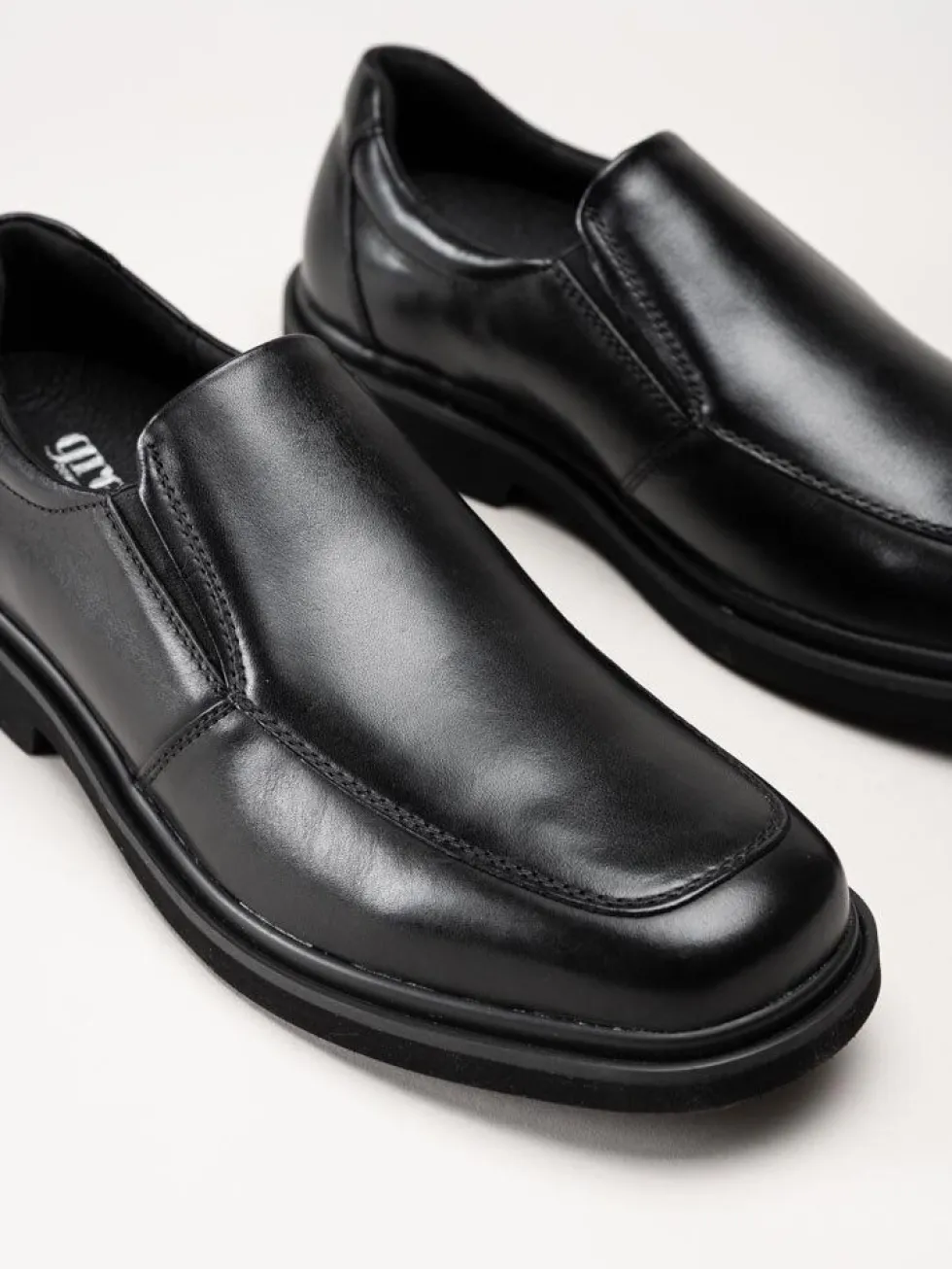 Green Comfort - Rio - Svarta loafers i skinn