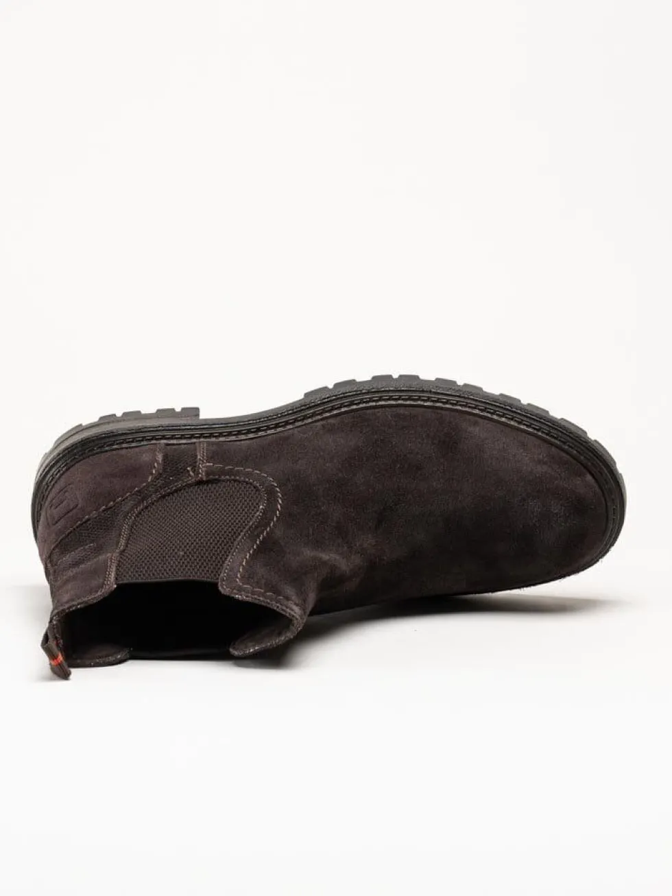 Harry Hern - Kim - Mörkbruna chelsea boots i mocka
