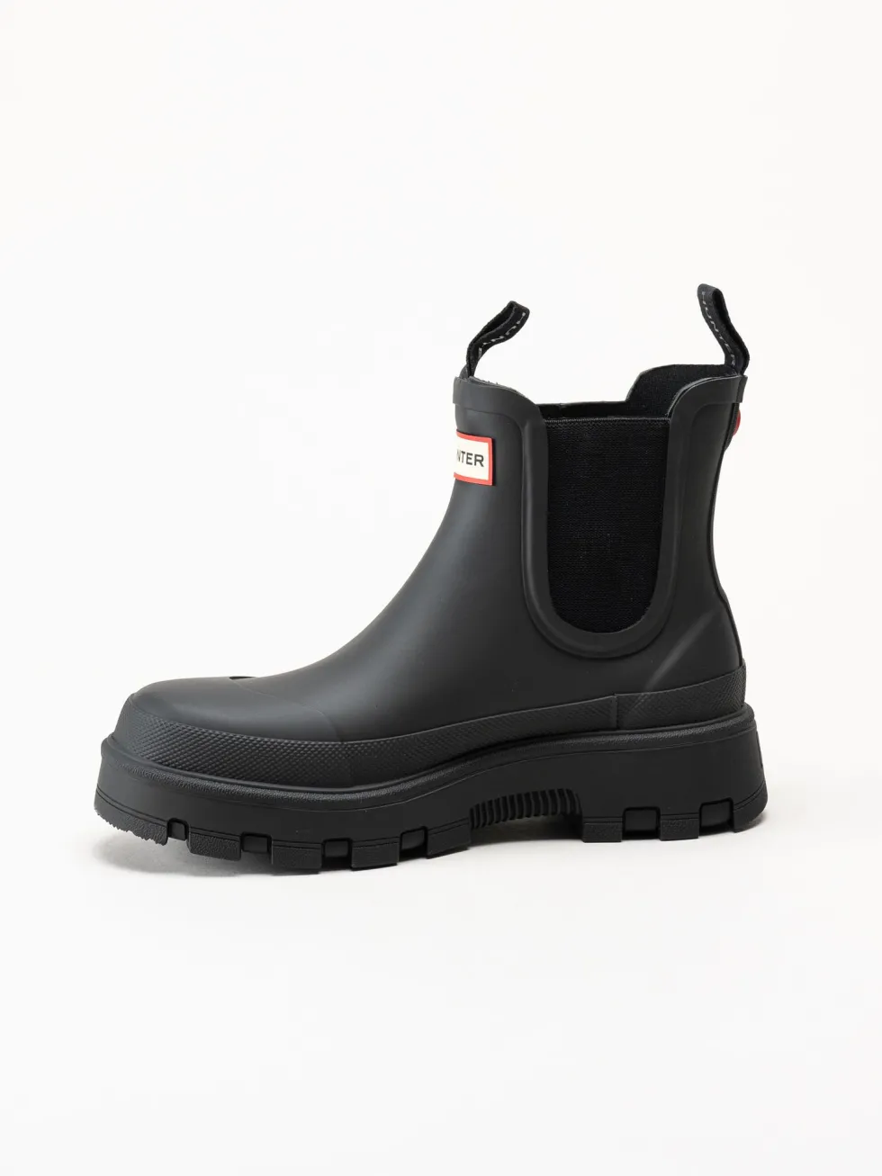 Hunter - Unisex Elements Elastic Chelse - Svarta låga gummistövlar