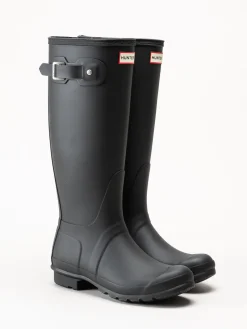 Hunter - Womens Original Tall Boot - Svarta höga gummistövlar