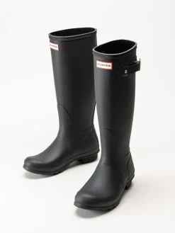 Hunter - Womens Original Tall Boot - Svarta höga gummistövlar