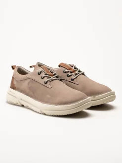 Hush Puppies - Mens Baylor - Beige promenadskor i nubuck