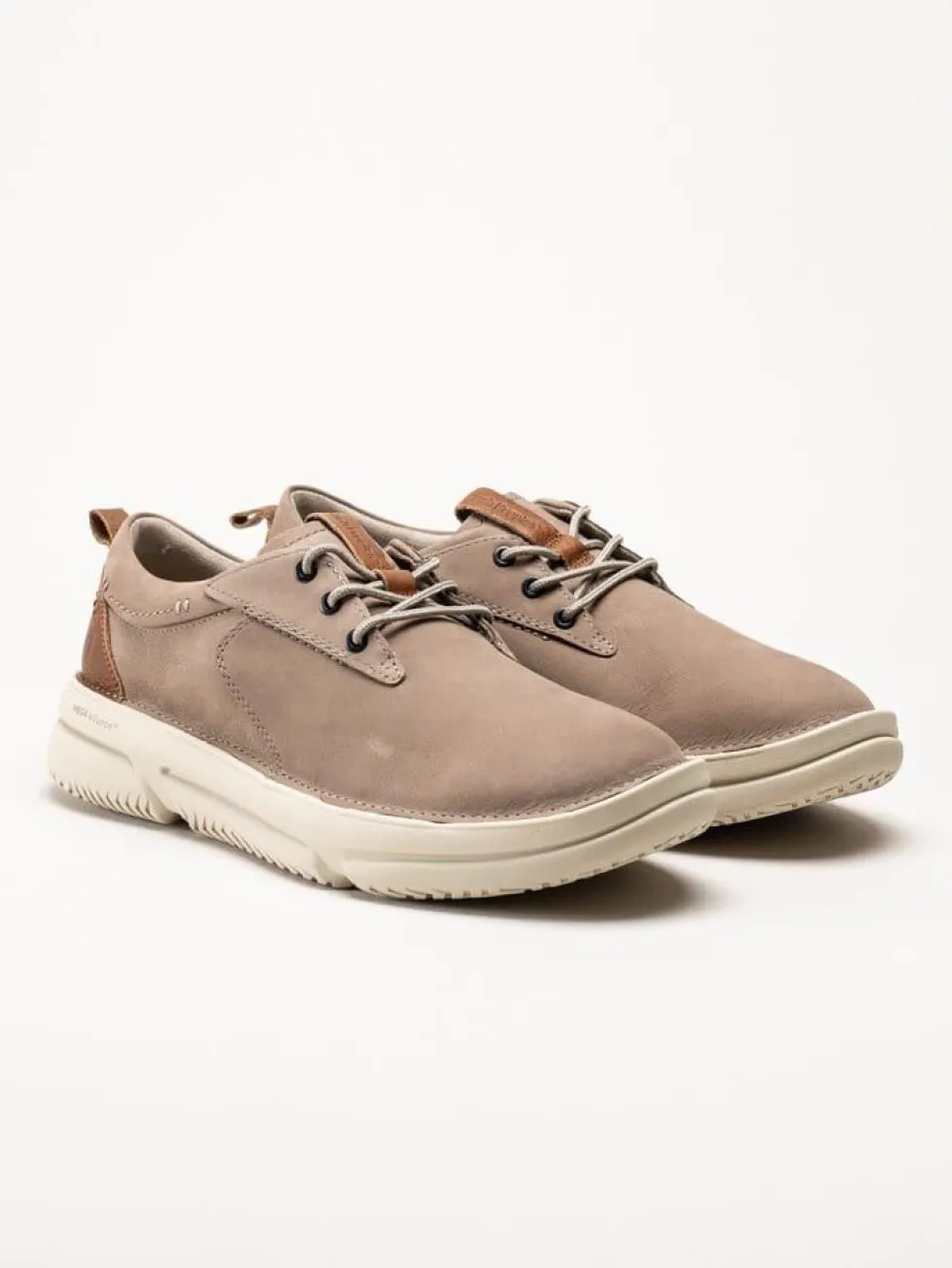 Hush Puppies - Mens Baylor - Beige promenadskor i nubuck