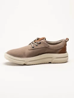 Hush Puppies - Mens Baylor - Beige promenadskor i nubuck