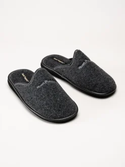 Hush Puppies - Men´s Manuel - Grå slip in tofflor i filt