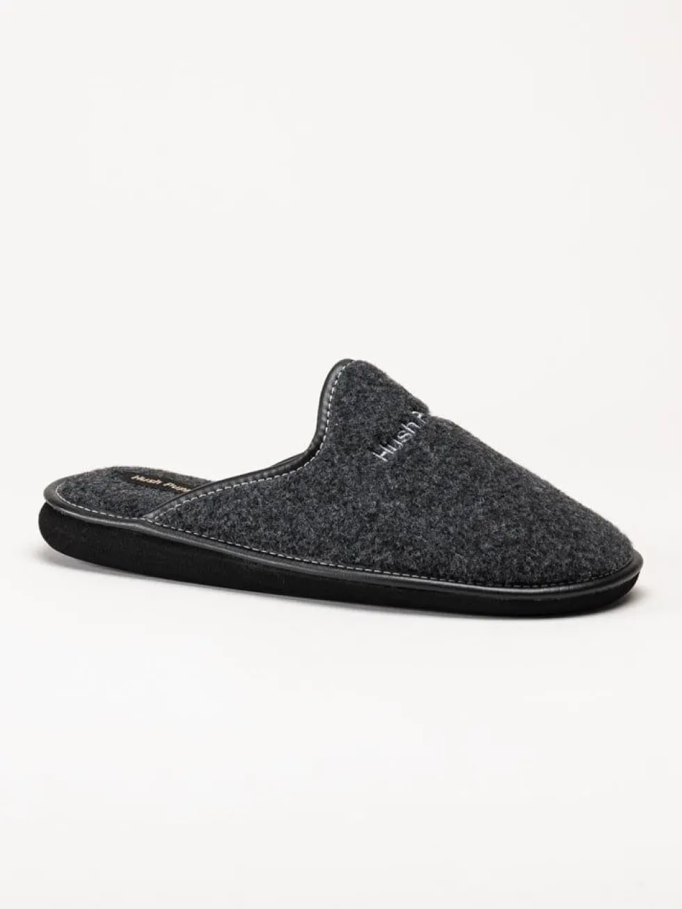 Hush Puppies - Men´s Manuel - Grå slip in tofflor i filt