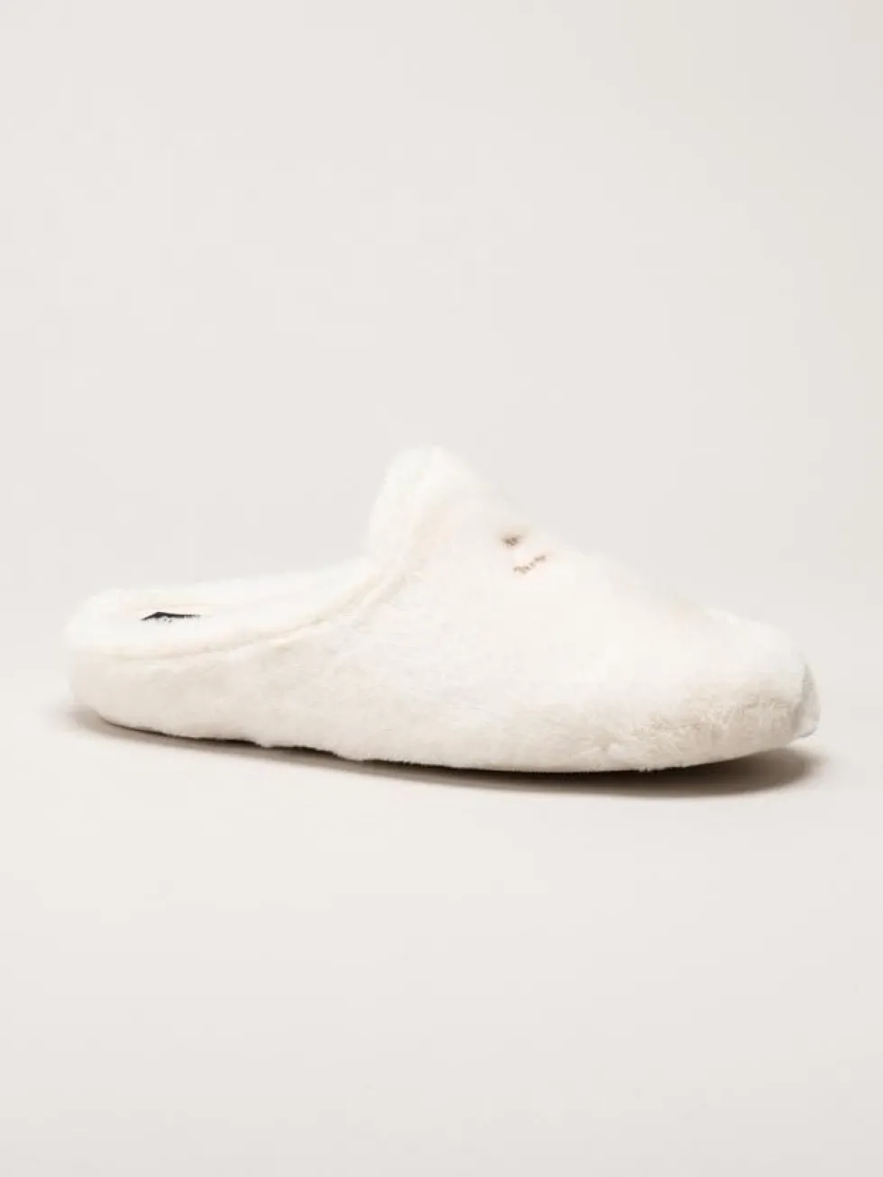 Hush Puppies - Olivia - Vita fluffiga slip in tofflor