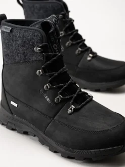 Icebug - Adak Wool Wmns Michelin - Svarta vinterkängor i nubuck