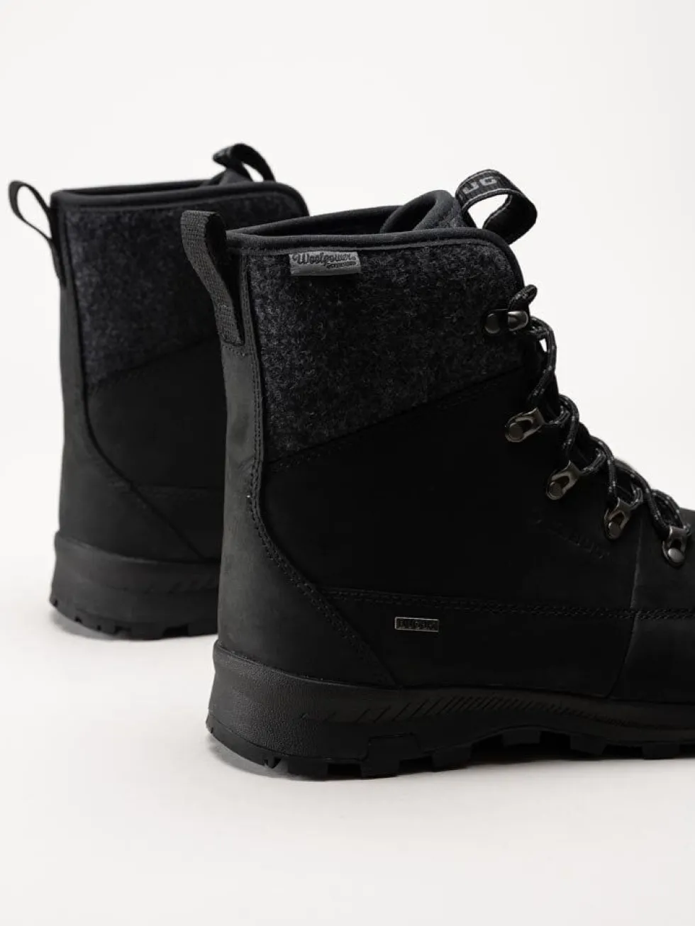 Icebug - Adak Wool Wmns Michelin - Svarta vinterkängor i nubuck