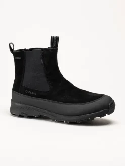 Icebug - Boda Mens BUGrip - Svarta chelsea boots i mocka